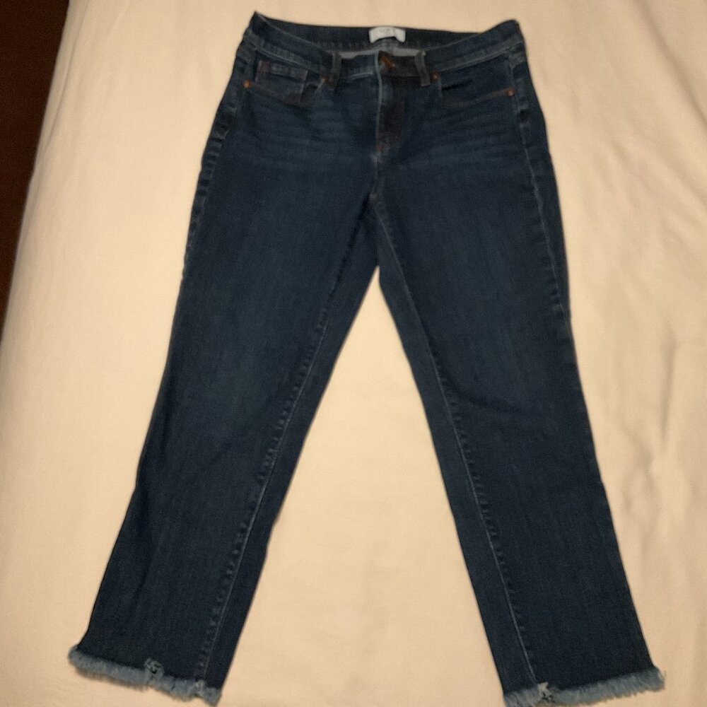 LOFT Outlet Skinny Cropped Womens Jeans 4P Petite